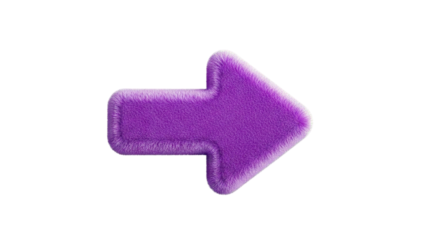 Furry purple arrow pointing right