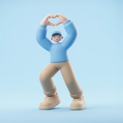 3D 사랑과 교감의 캐릭터 컨셉
