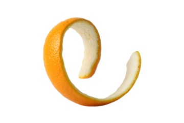 Spiral of orange peel