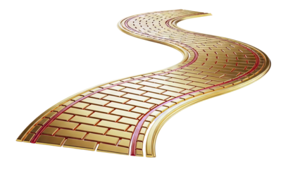 Winding Golden Brick Road
