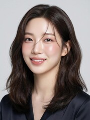 Naklejka premium 뷰티 모델, 코스메틱 