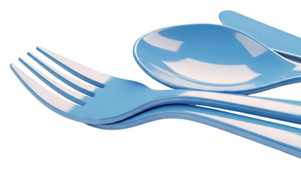 Blue Cutlery Set