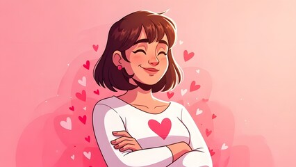 Empowering women on international women's day celebrating equality and love