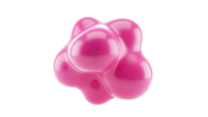 Abstract Pink Organic Shape