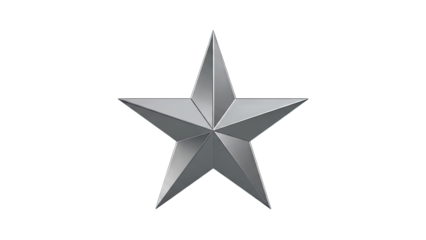 Shiny Silver Star Emblem