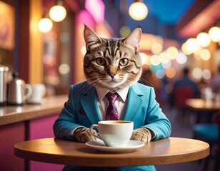 young woman drinking coffee