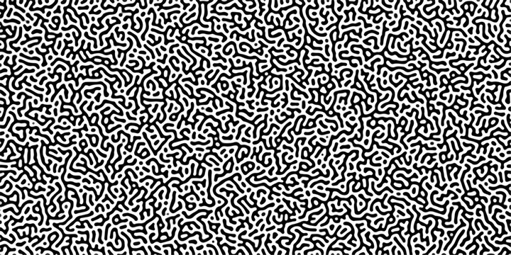 Abstract truing organic wallpaper Turing reaction diffusion monochrome seamless patten Turing reaction background. Natura seamless line pattern. Linear design with Abstract truing.