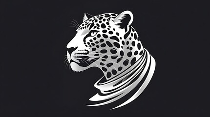 leopard head vector