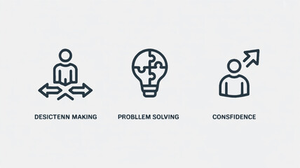 A Minimalist Vector Icon Set Featuring Linear Symbols for Modern Digital Interface and Navigation