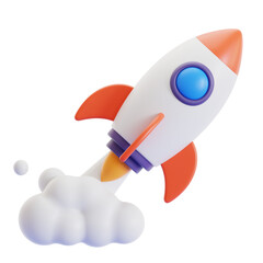 3D Startup Rocket