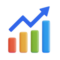 3D Growth Bar Chart
