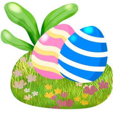 Pastel Easter gags illustration 
