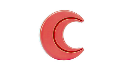 Naklejka premium Red Crescent Symbol