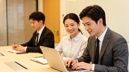 Business professionals in a meeting