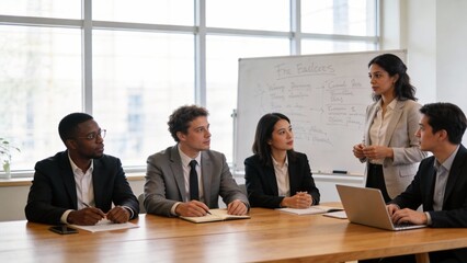 Business meeting in conference room