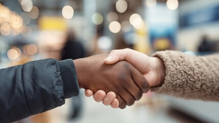 Fototapeta premium Clinic Reception Service Handshake