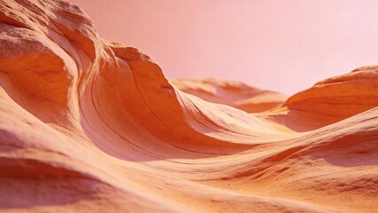 Wavy sandstone rock formations
