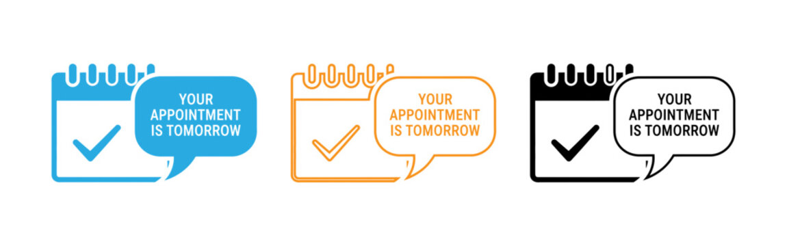 Appointment reminder icons