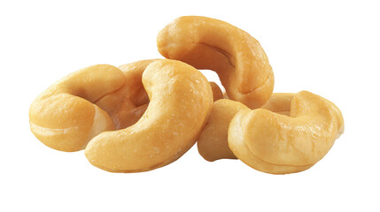 Three Golden Croissants isolated on a transparent background 1