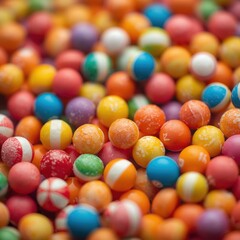 Obraz premium Vibrant assortment of colorful candies