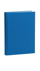 Blue book cover isolated on transparent background