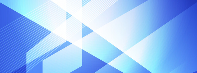 Clean and professional blue background featuring transparent overlapping geometric panels and fine diagonal stripes