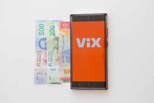 Mexico City, Mexico - Jan 28, 2025: ViX is a streaming service owned by Televisa Univision, offering a wide variety of Spanish-language content such as movies, series, soap operas, sports, and news