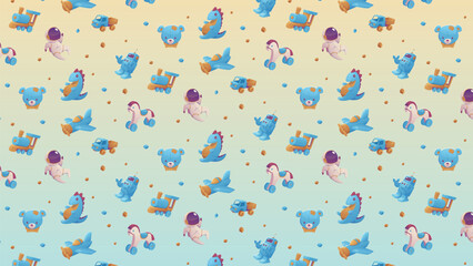 children's toy pattern background