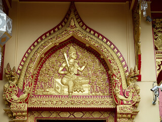 Fototapeta premium golden buddha statue in thailand
