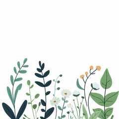 Delicate Floral Border Design