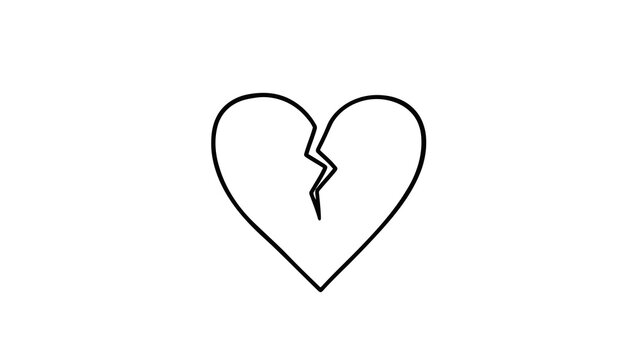 Broken heart symbolizing heartbreak and sorrow