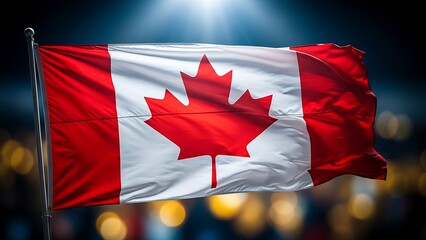 Family day in canada canadian flag