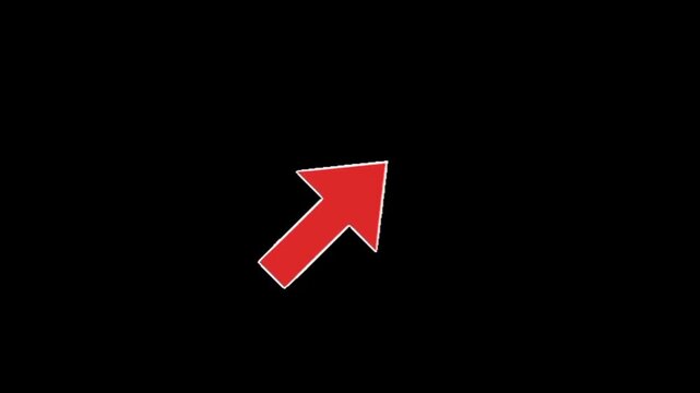 Vibrant red curved arrow pointing Upward to guide attention and highlight key content. 