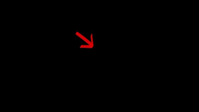 Hand drawn arrow pointing to a circle.