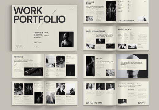Work Portfolio Landscape Template