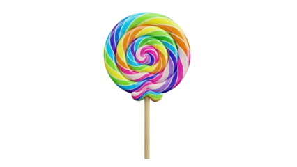 Colorful Swirl Lollipop
