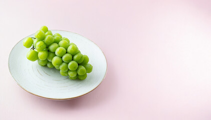 green grapes on a plate