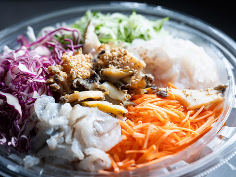 Assorted Cold Raw Fish Soup