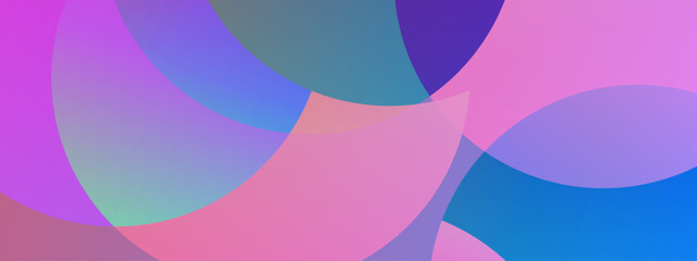 Vibrant composition of translucent overlapping circles with smooth color gradients and organic curves