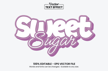 Soft Purple 3D Editable Text Effect - Sweet Candy Style