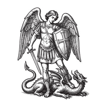 Saint Michael the Archangel Defeating the Dragon