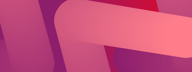Fototapeta premium Abstract Rounded Tubular Shapes Background in Warm Rose and Magenta
