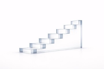 Minimal Glass Stair Growth Symbolizing Long Term Financial Investment
