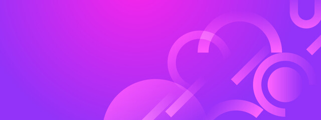 Obraz premium Stylish violet background with a dynamic flow of transparent rings and diagonal geometric accents