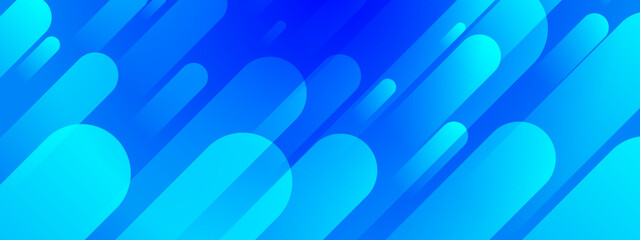 Refreshing blue and cyan diagonal lines creating a sense of professional technology and fluid motion