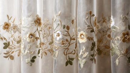 white flowers on the wall