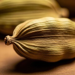 Cardamom Pod Close-Up Spice Aromatic Seed Cooking Ingredient Flavoring Agent Herbal Medicine Alternative Health Food Spice Rack Seasoning