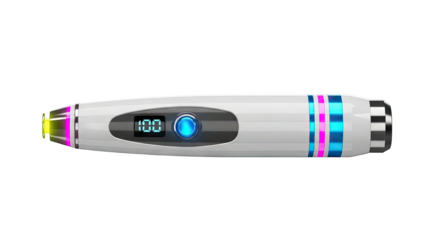Plasma Pen with Digital Display and LED Lights