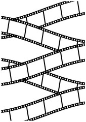 Fototapeta premium レトロなフィルムストリップフレームのベクター背景｜Retro Film Strip Frame Vector Background