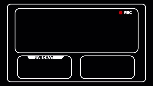 Fantasy Glow Twitch Stream Overlay Intermission Screen and Webcam Frame 4k video animation seamless loop
